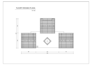 Tlocrt krovnih polha drvena kuca