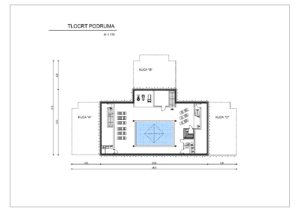 Tlocrt podruma drvena kuca