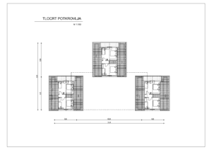 Tlocrt potkrovlja drvena kuca